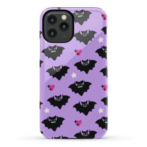 Pastel Goth Bats Pattern Phone Case